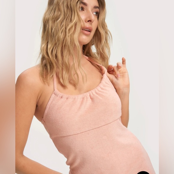 NOIZE Silvia Terry Cloth Dress SZ Large - Picture 3 of 16